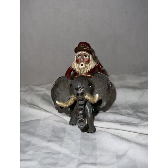 Bill Jauquet Santa Riding Elephant